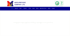 Desktop Screenshot of marlarmyaing.com